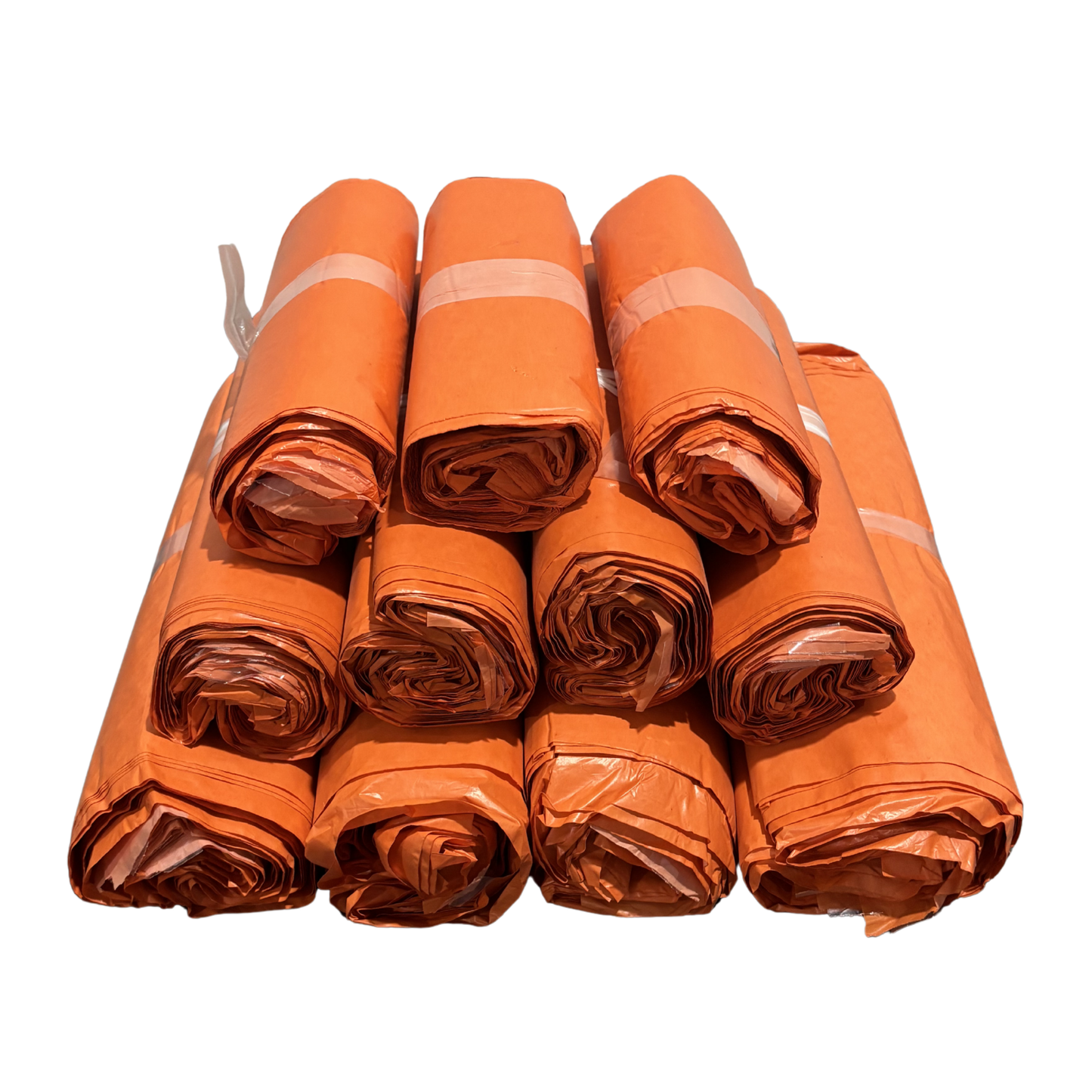22.86 x 35.56cm Shiply Orange Mailing Pouch 50pcs Bundle - Medium