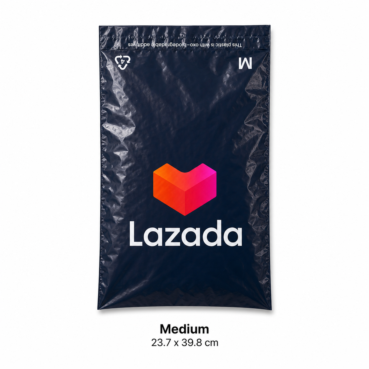 Lazada packaging bag with logo on a white background