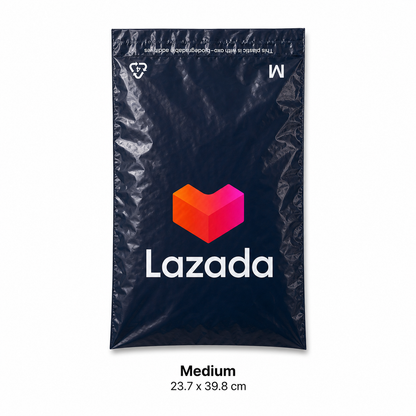 Lazada packaging bag with logo on a white background