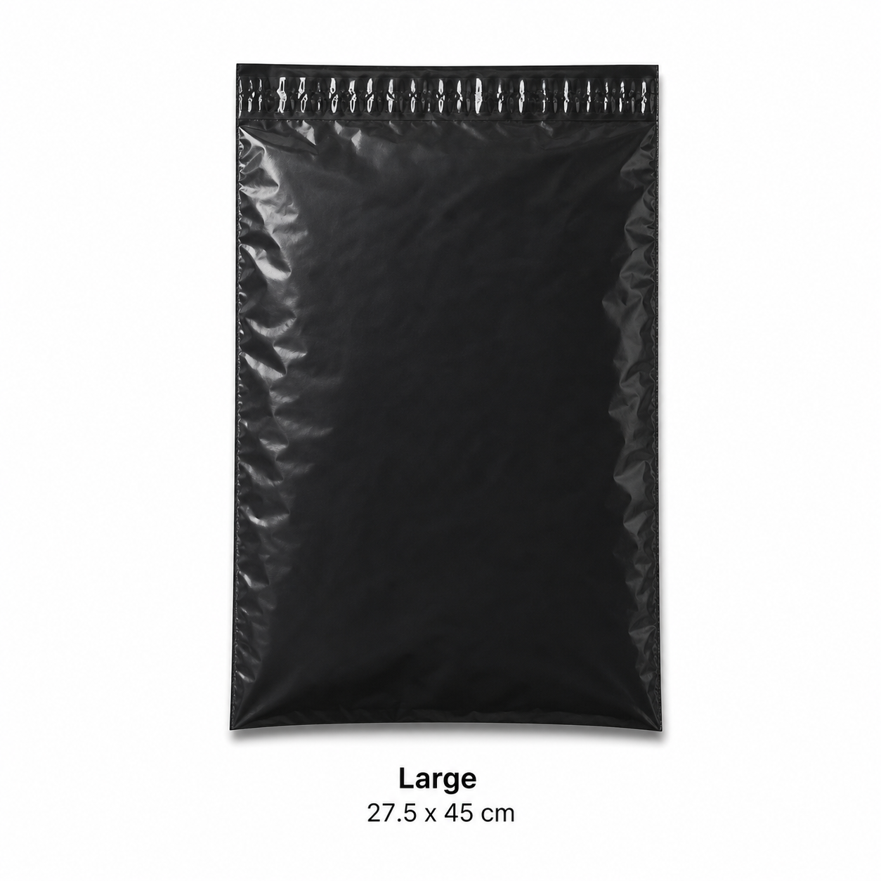 27.5 x 45cm Shiply Black Courier Pouch 50pcs Bundle - Large