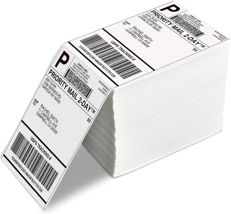 100mm x 150mm Shiply Thermal Fanfold - 500 Labels/Pad